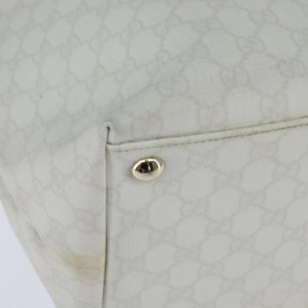 GUCCI GG Supreme Sherry Line Tote Bag PVC Leather Red White Navy Auth bs30498 - Picture 11 of 15